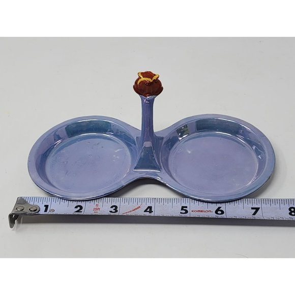 Vintage Porcelain‎ Hand Painted Made In Japan Salt & Pepper Shaker Tray Blue - Picture 8 of 10